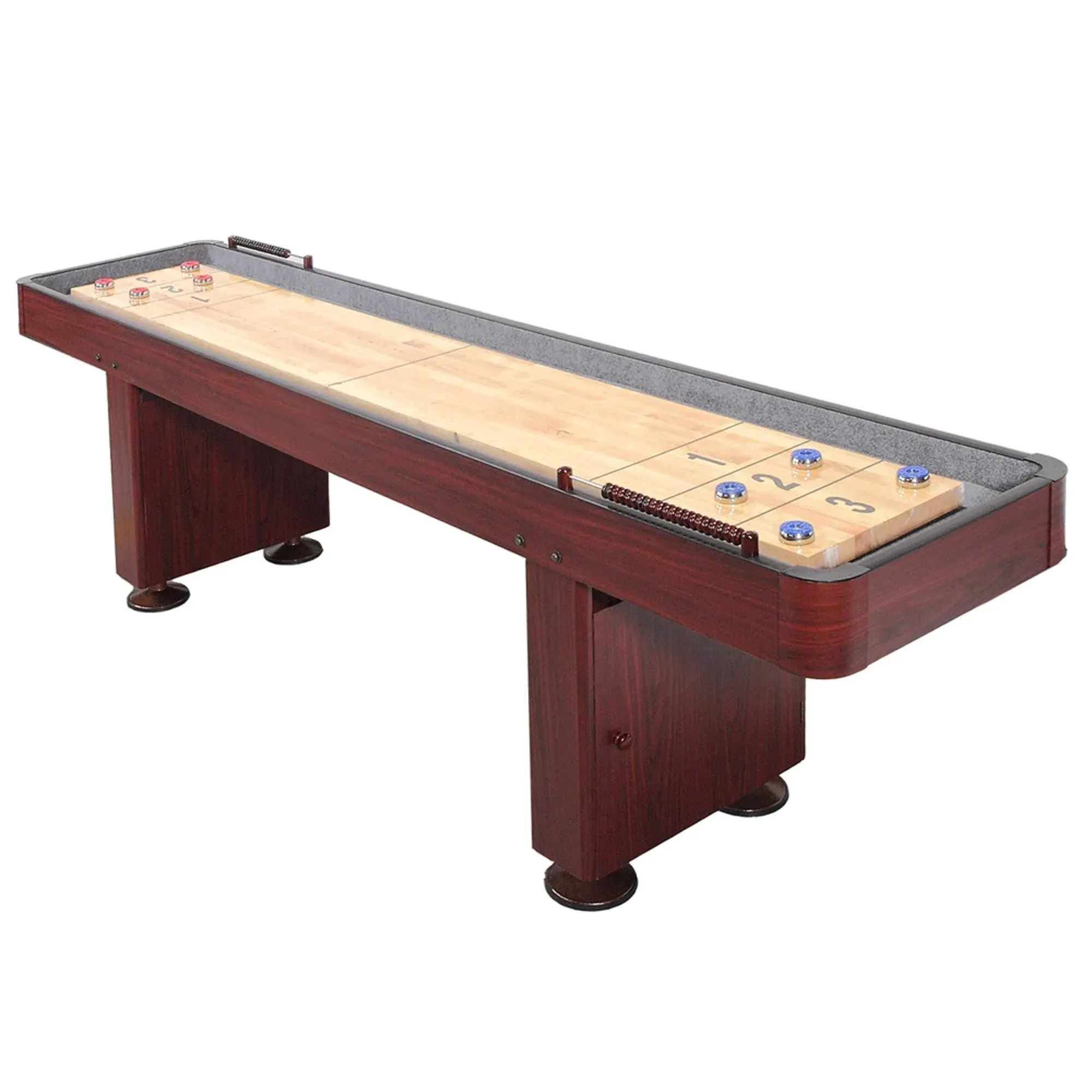 Hathaway Challenger 9 ft. Shuffleboard – Dark Cherry Finish