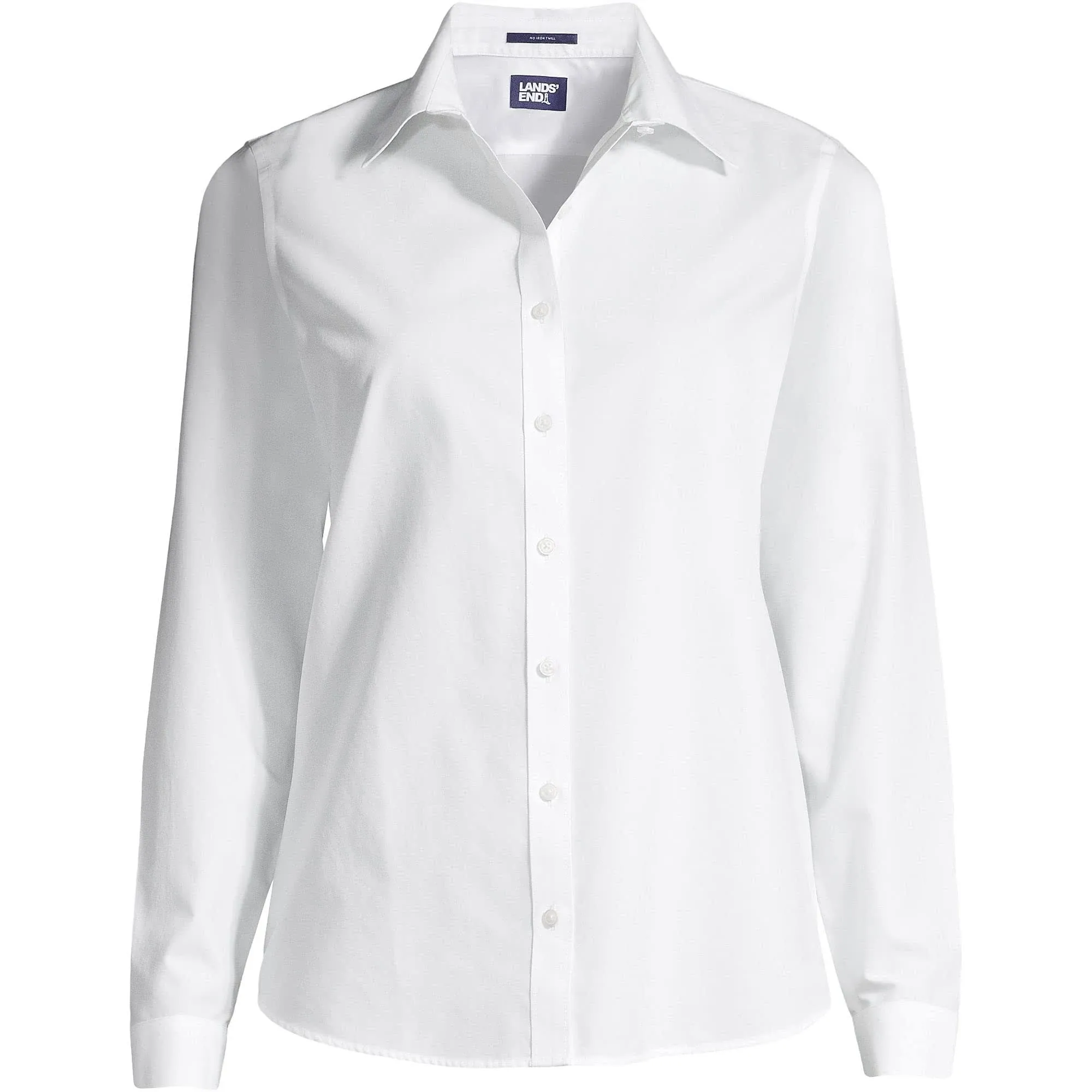 Lands' End Women's No Iron Button Front Shirt