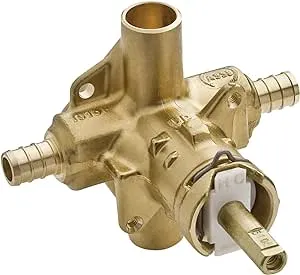 Moen 2580 Posi-Temp Brass Pressure Balancing Shower Valve, 1/2-Inch Crimp Ring PEX Connection