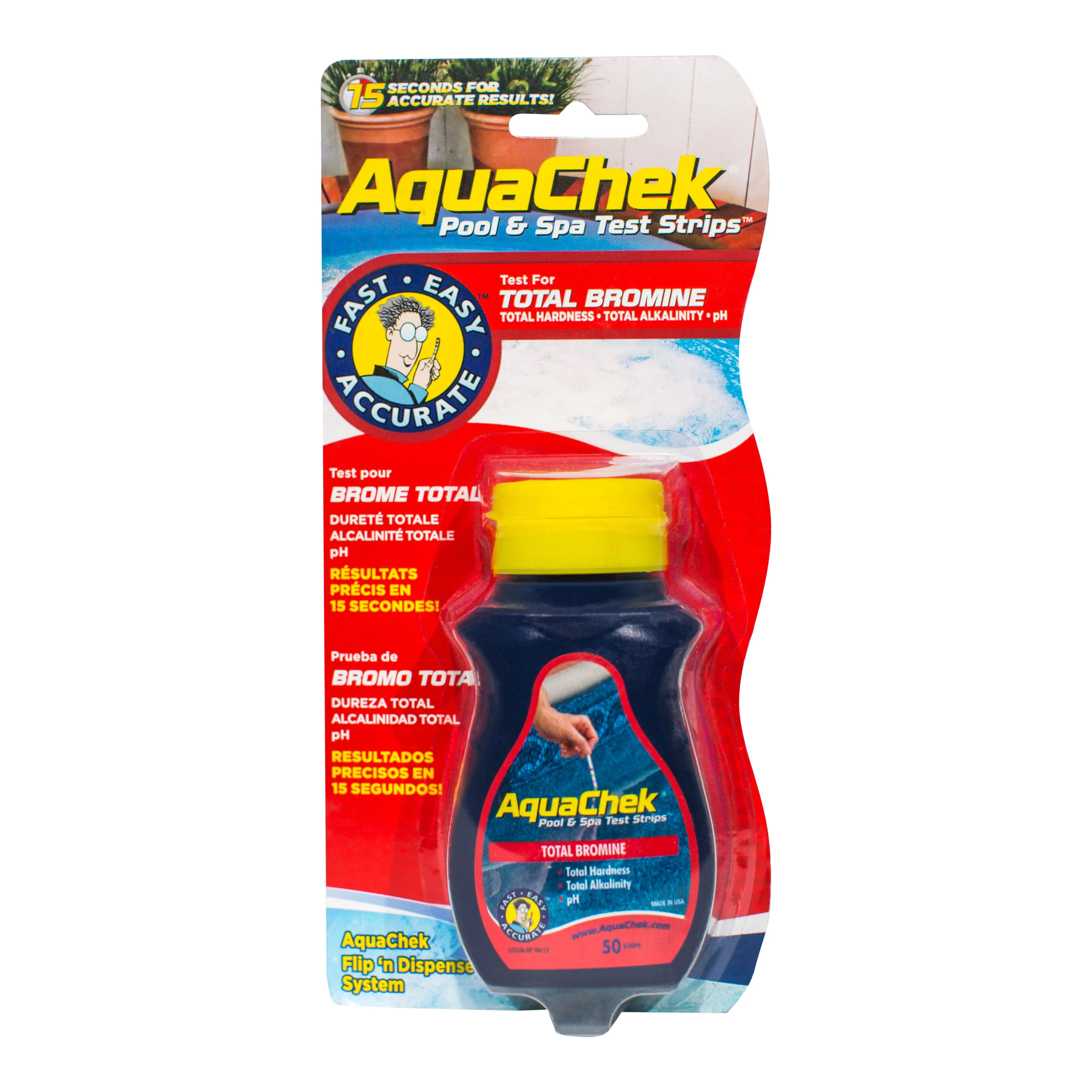 AquaChek Red 50 Bromine Test Strips