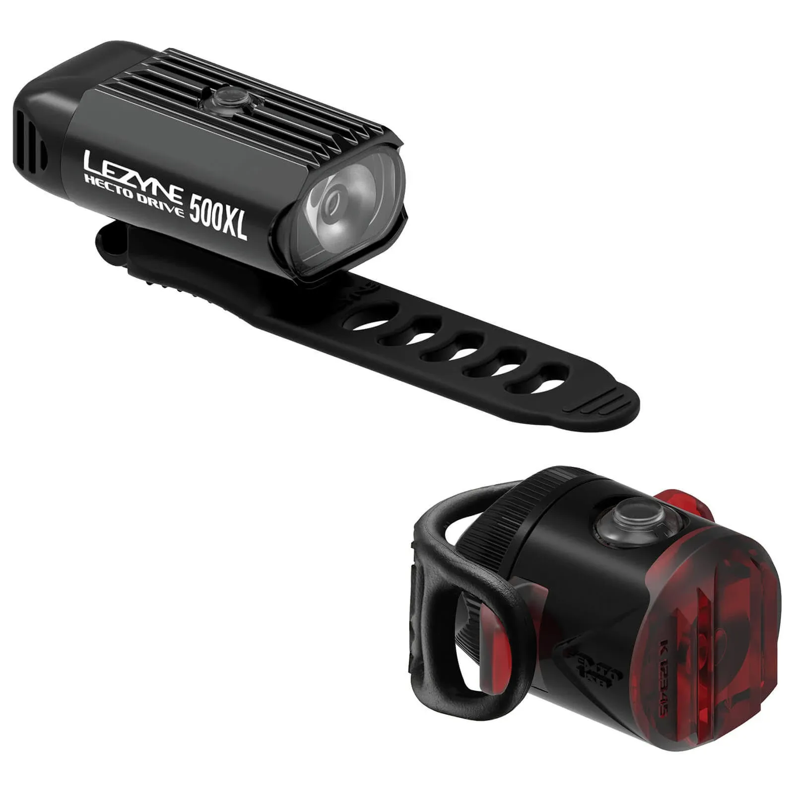 NEW Lezyne Hecto 500XL and Fempto Headlight and Taillight Set: Black