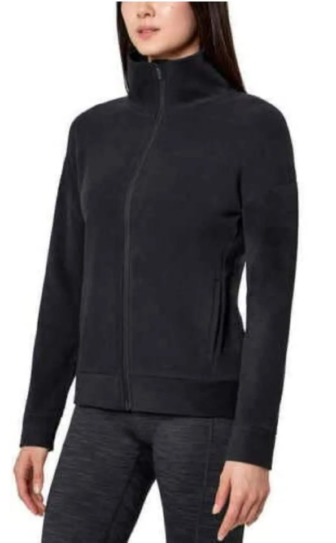 Mondetta Ladies' Cozy Full Zip Jacket - Black - Small