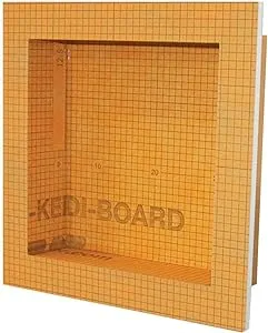 Schluter 12 in. W x 12 in. H x 3.5 in. D Kerdi-Board-SN Shower Niche in Orange KB12SN305305A