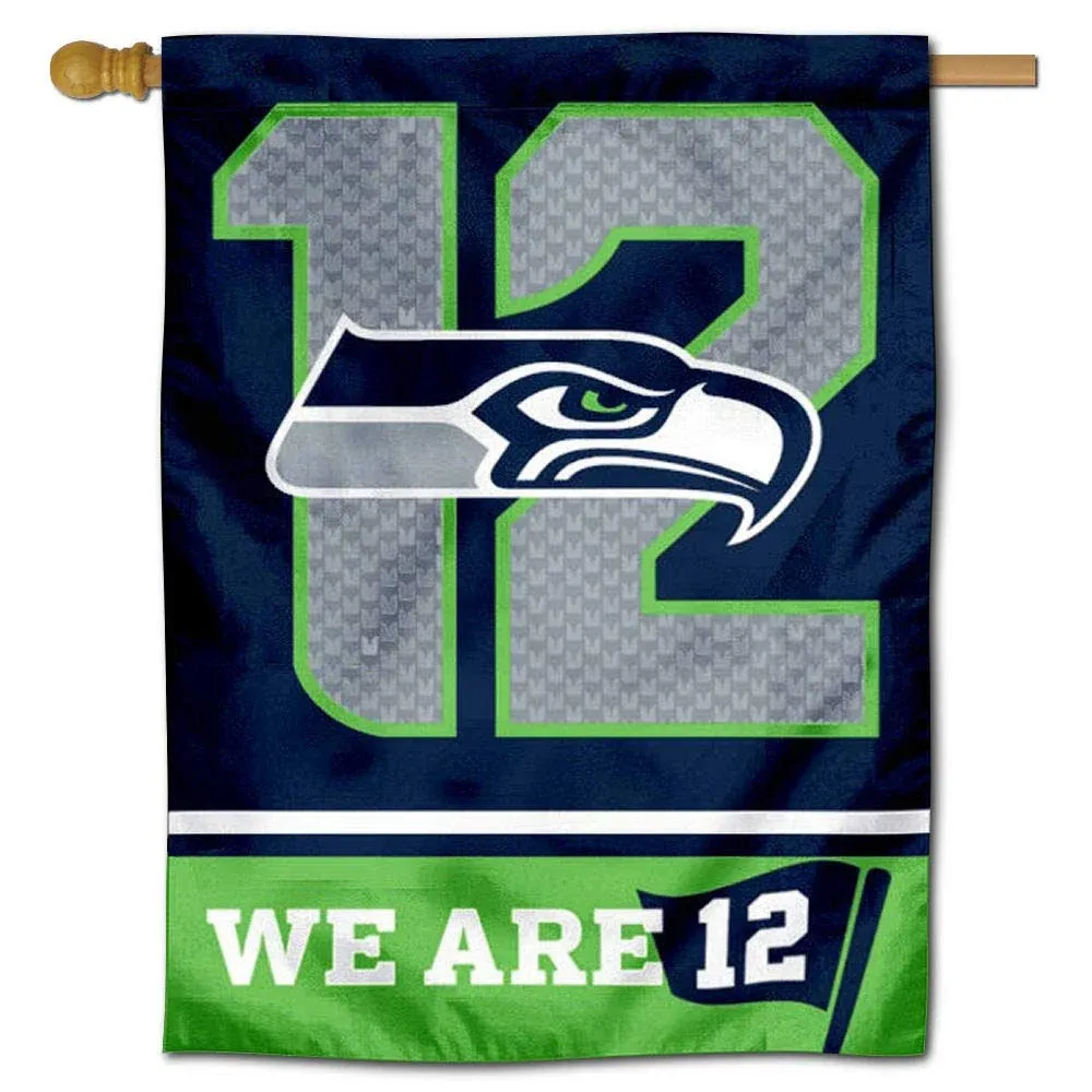 WinCraft Seattle Seahawks We are 12th Man 12s Double Sided House Banner Flag