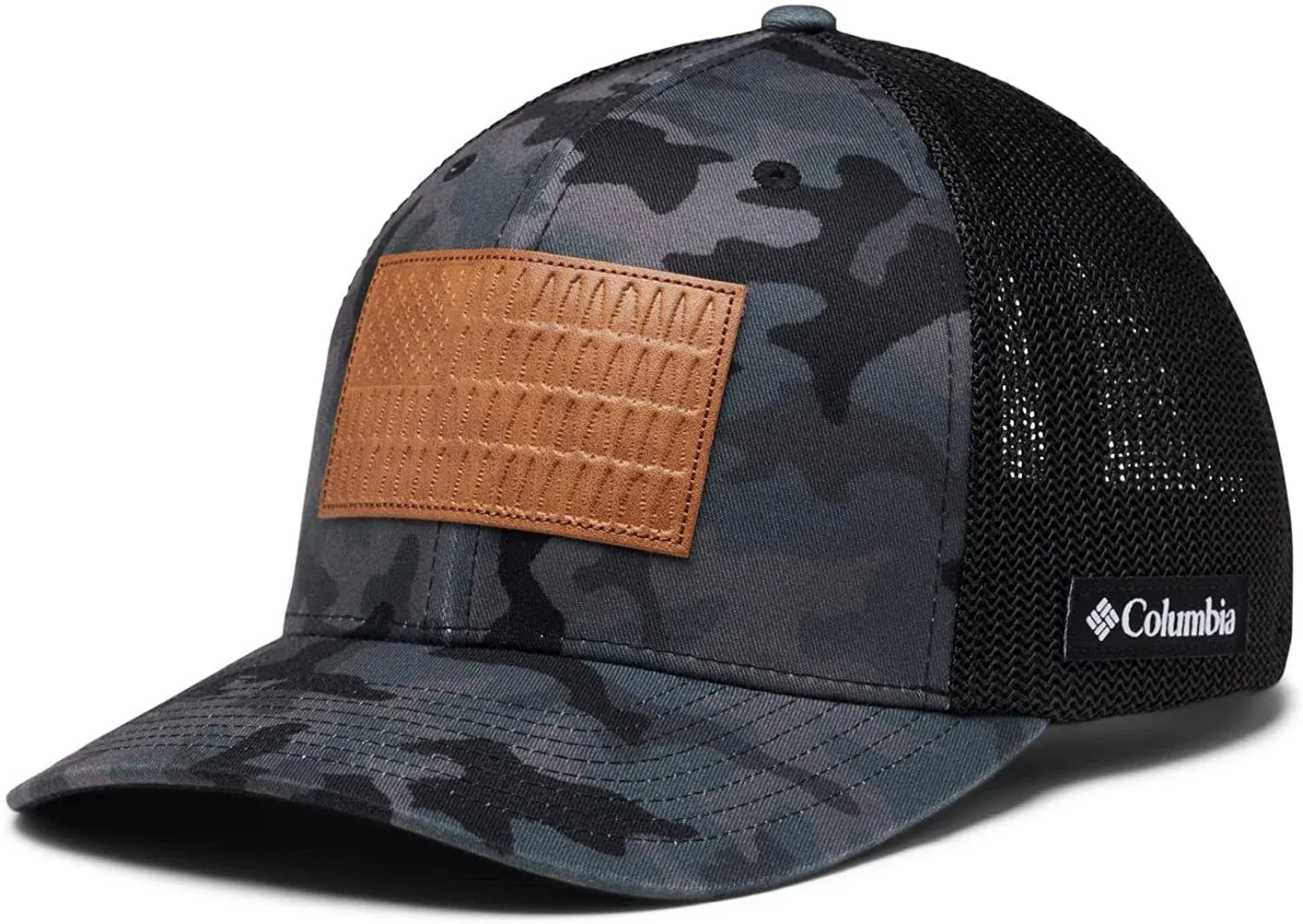 Columbia Men's Rugged Outdoor Mesh Hat - Black Trad Camo -Size S/M  - 1673861014