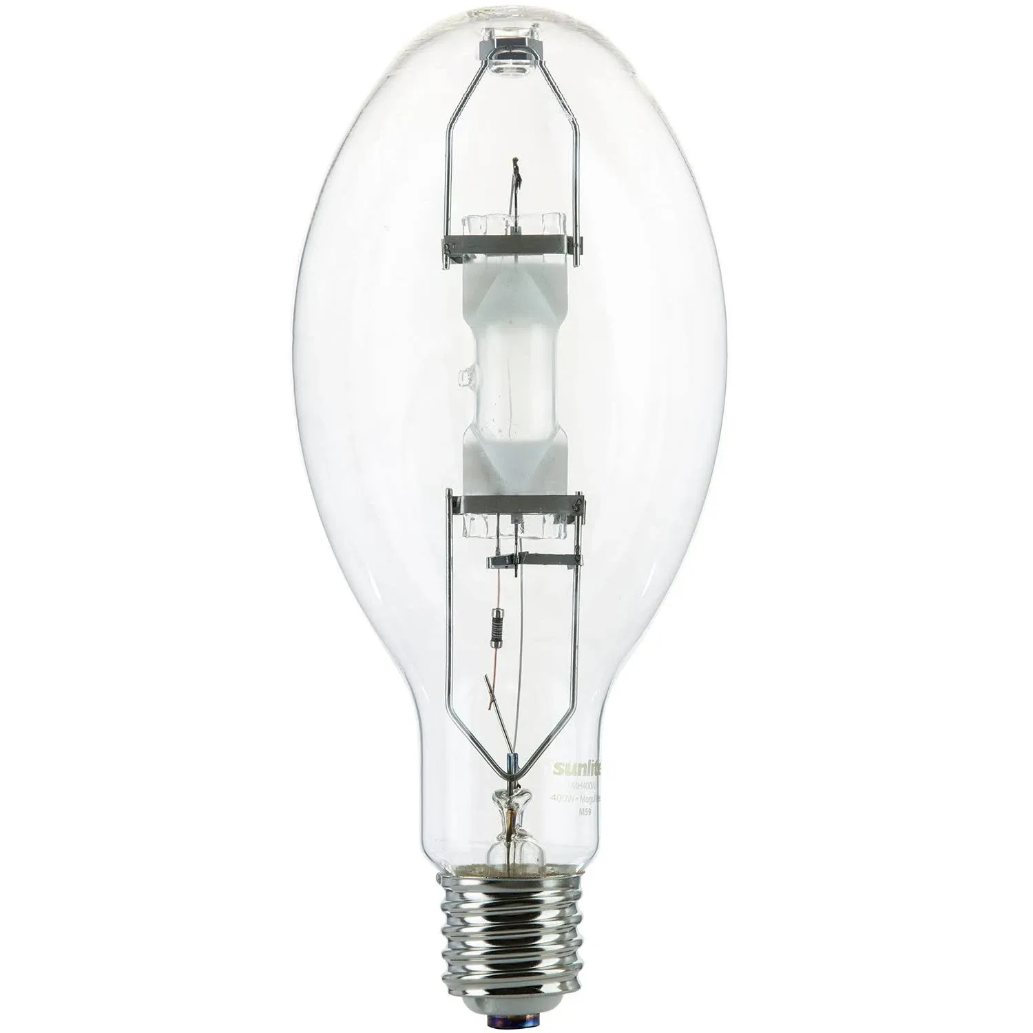 Sunlite 03663 MH400/U/MOG M59 Metal Halide Lamp, 400 Watts, Mogul Base (E39), ED37, 12,000 Hour Life Span, 36000 Lumen, Clear Finish, 4000K