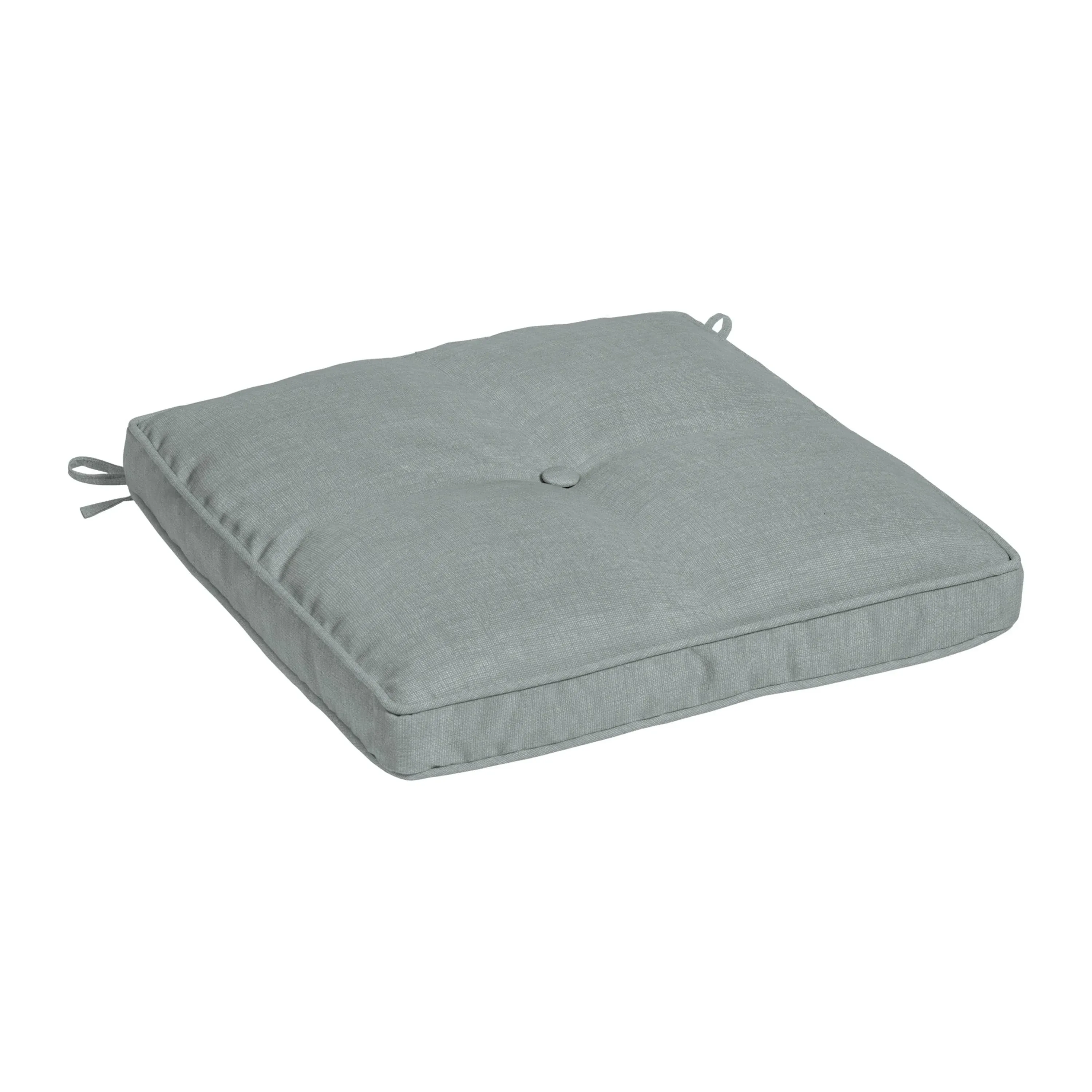 Arden Selections Outdoor Plush Modern Tufted Seat Cushion, 20 x 20 - French Blue Texture