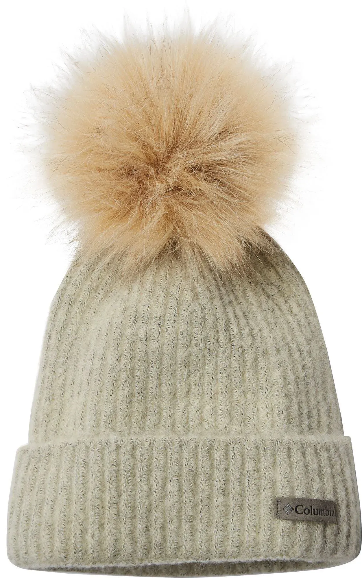 Columbia 186210 Winter Blur Pom Pom Beanie - Chalk - One Size Fits Most