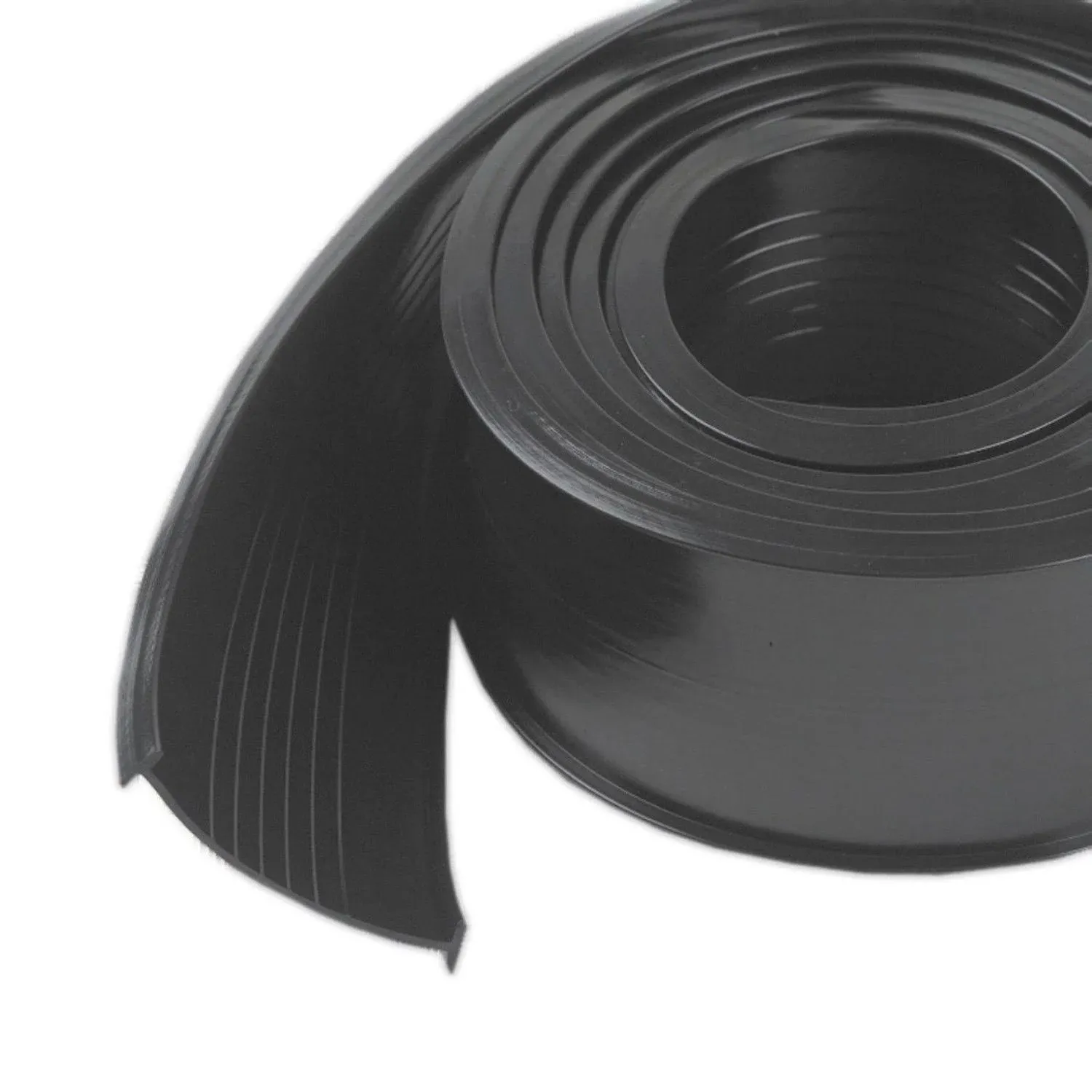 M-D 08462 Replacement Garage Door Bottom, 2-5/8 in W, 2-5/8 in Thick, 18 ft L, Vinyl, Black