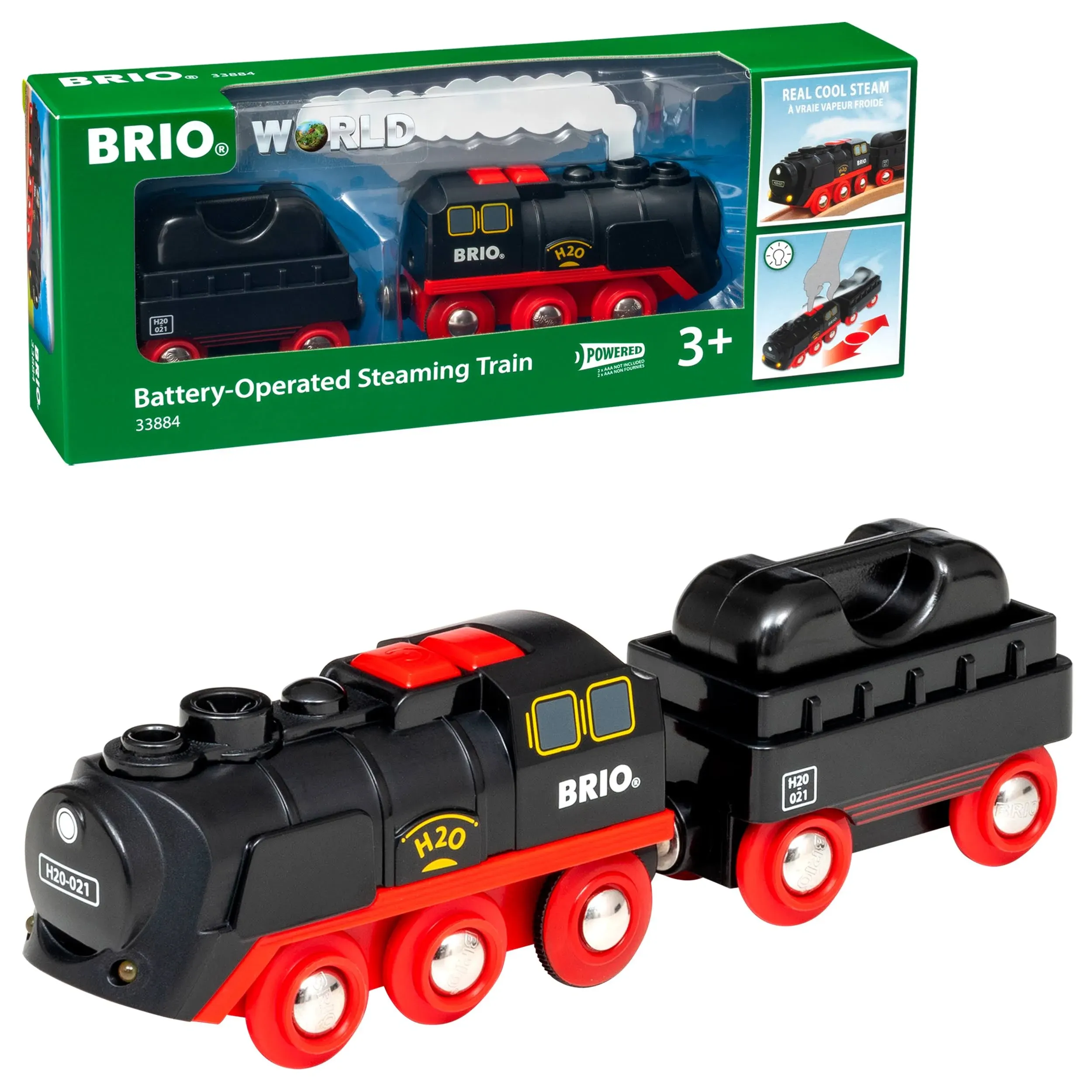 BRIO World Battery-Operated Steaming Train 33642