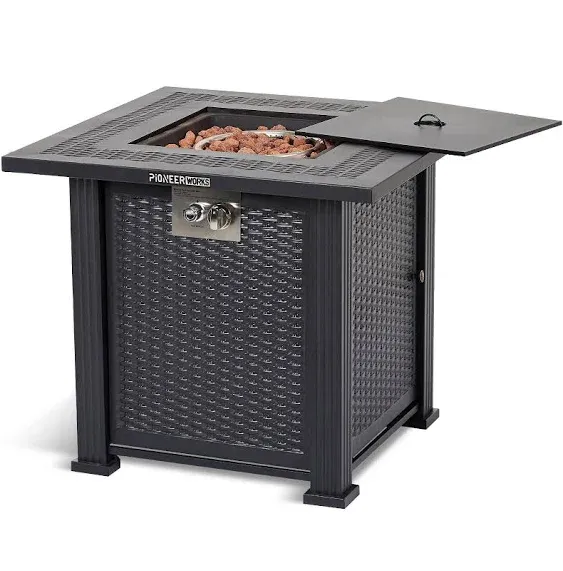 PioneerWorks 28 inch Propane Fire Pit Table