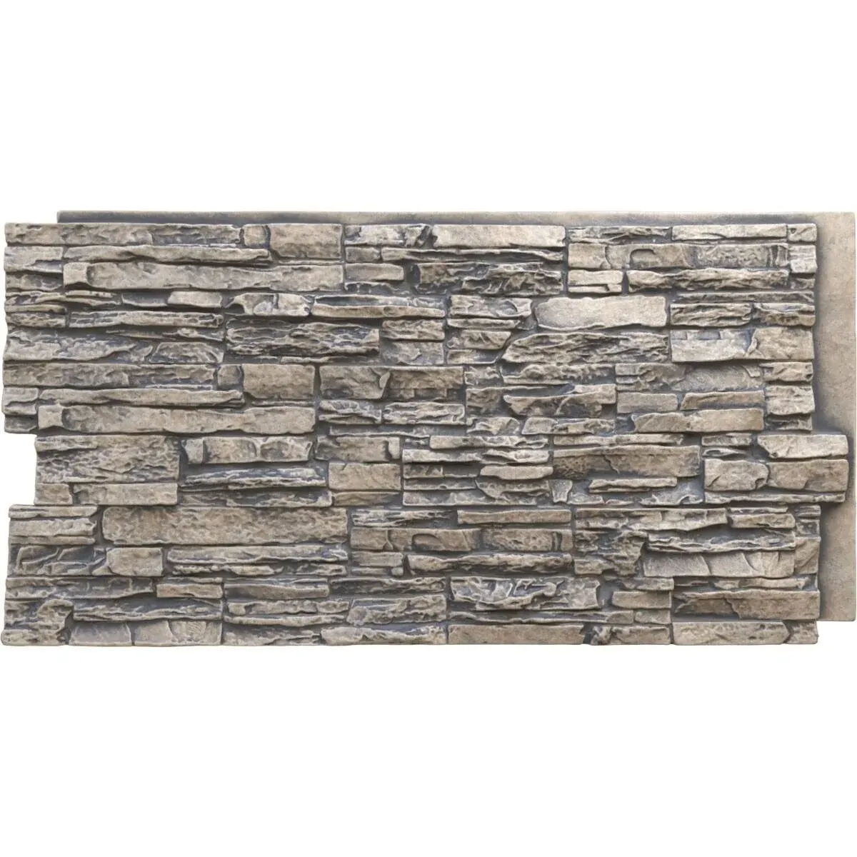 Ekena Millwork 45 3 4 W x 24 1 2 H x 1 1 4 D Canyon Ridge Stacked Stone StoneWall Faux Stone Siding Panel York Town