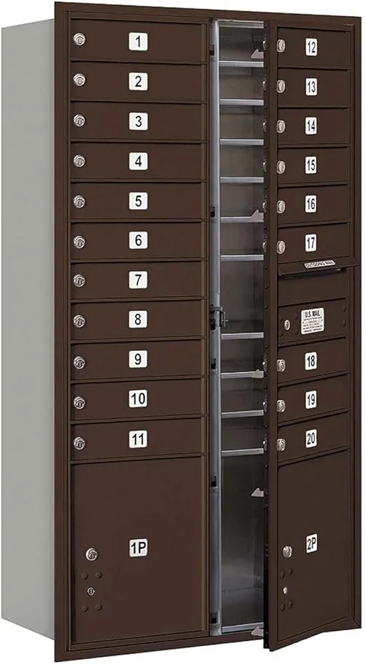 Salsbury Industries 3716D-20ZFU 4C Horizontal Mailbox, Bronze