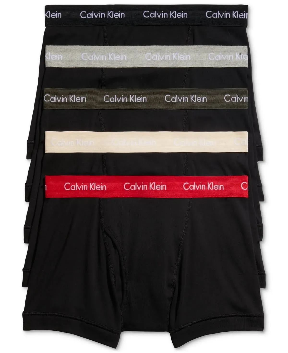 Calvin Klein Men's Cotton Classics 5-Pack Trunk - Black - S