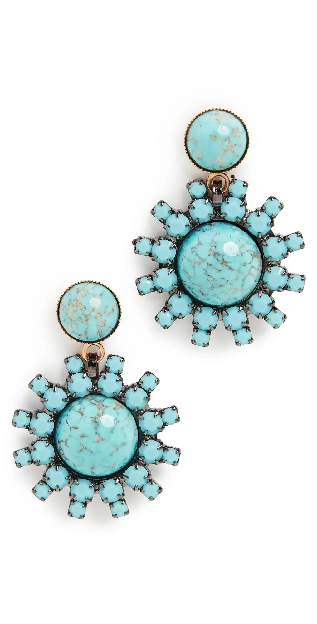 Elizabeth Cole | Roscoe Earrings Turquoise One Size | Realry