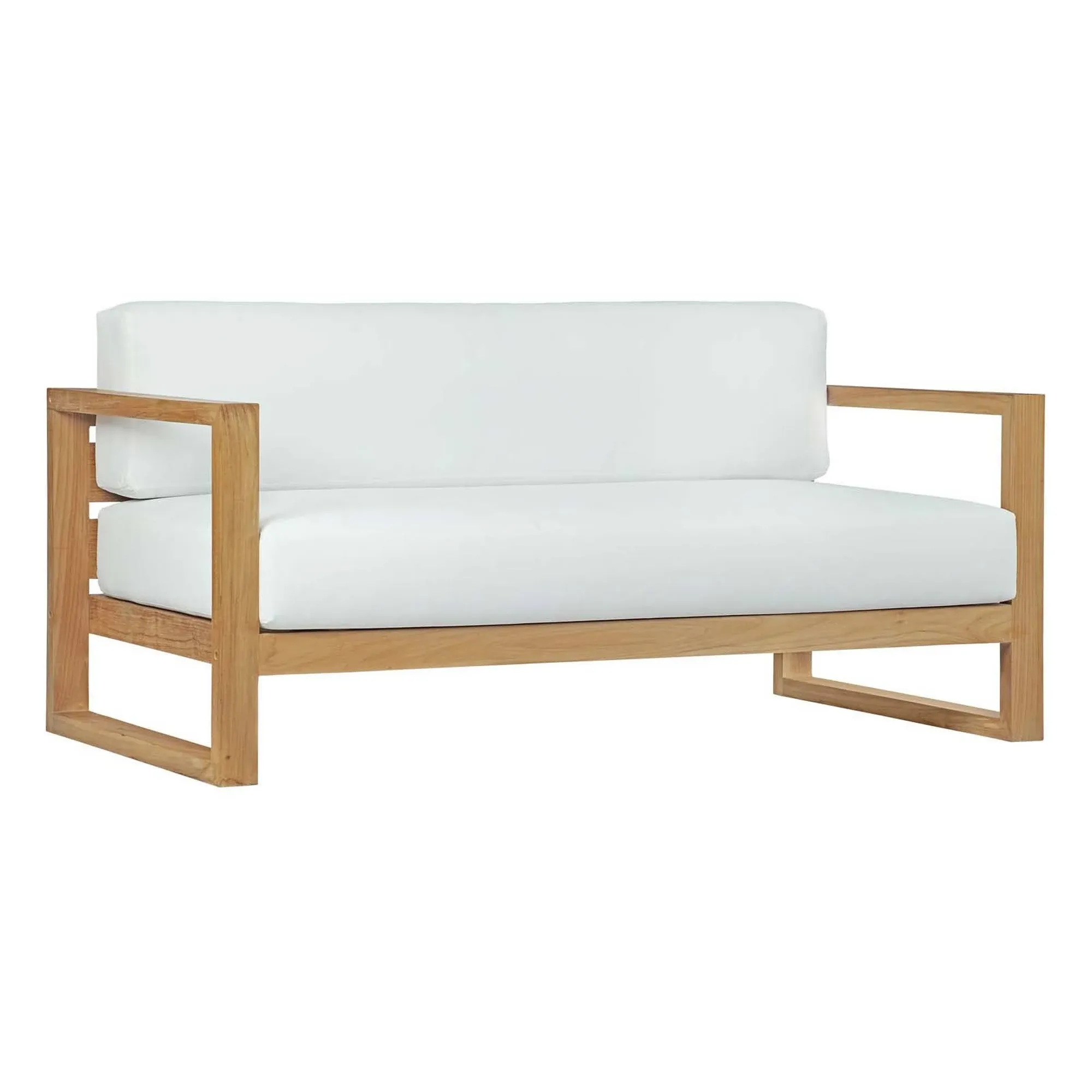 Modway Upland Outdoor Patio Teak Sofa