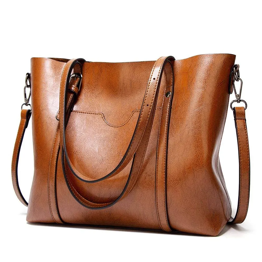 Pahajim Women's Leather Satchel Purse