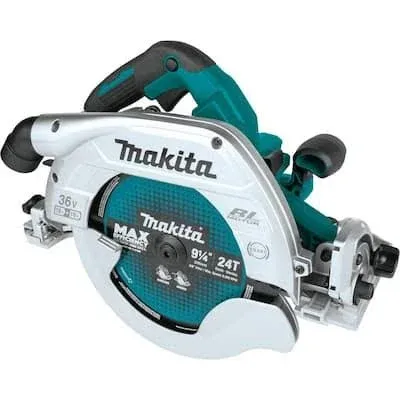 Makita 18V x2 LXT Lithium-Ion (36V) Brushless Cordless 9-1/4 in. Circular Saw w/Guide Rail Compatible Base (Tool Only) XSH10Z