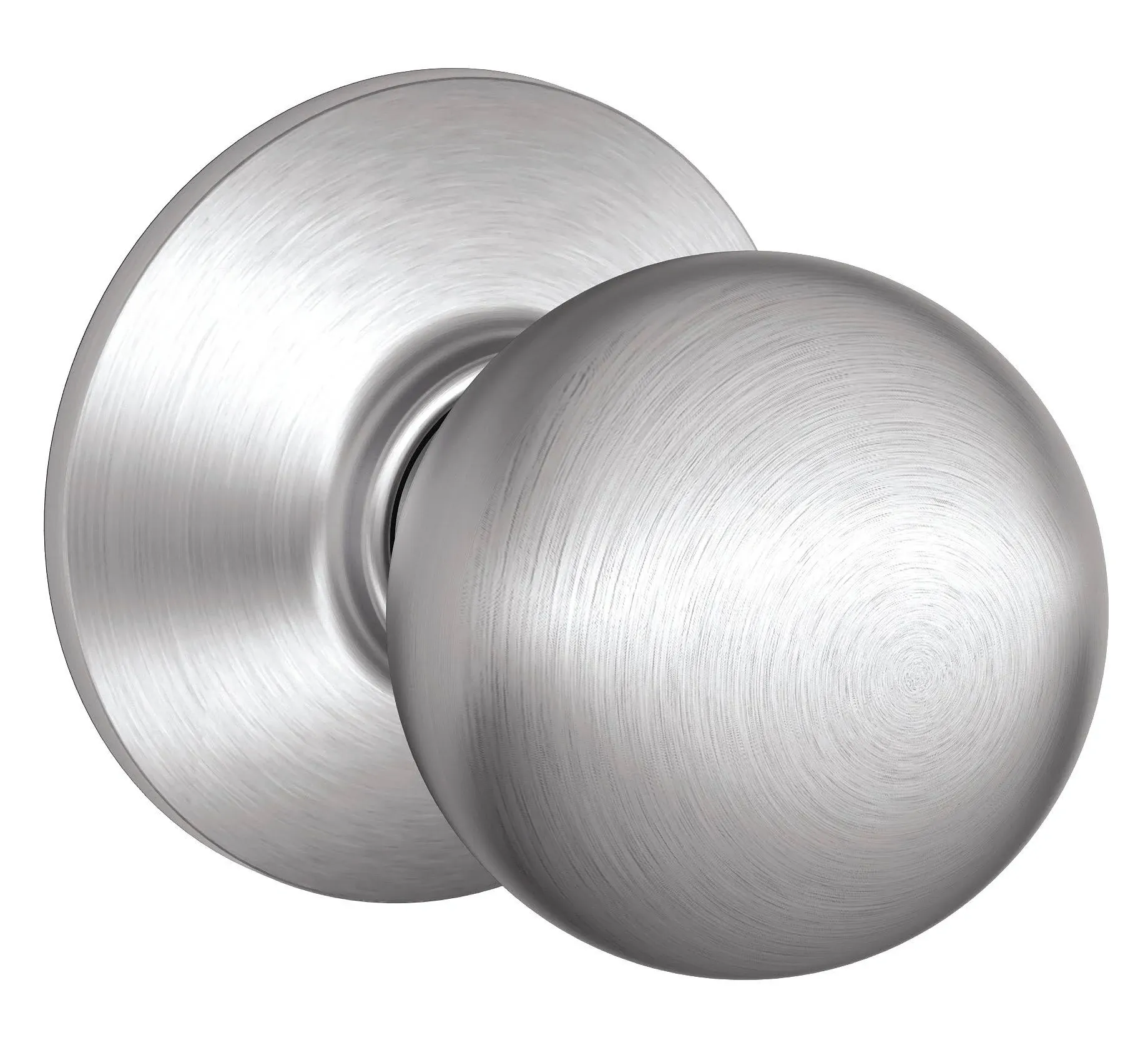 Schlage Orbit Knob Passage - Satin Chrome