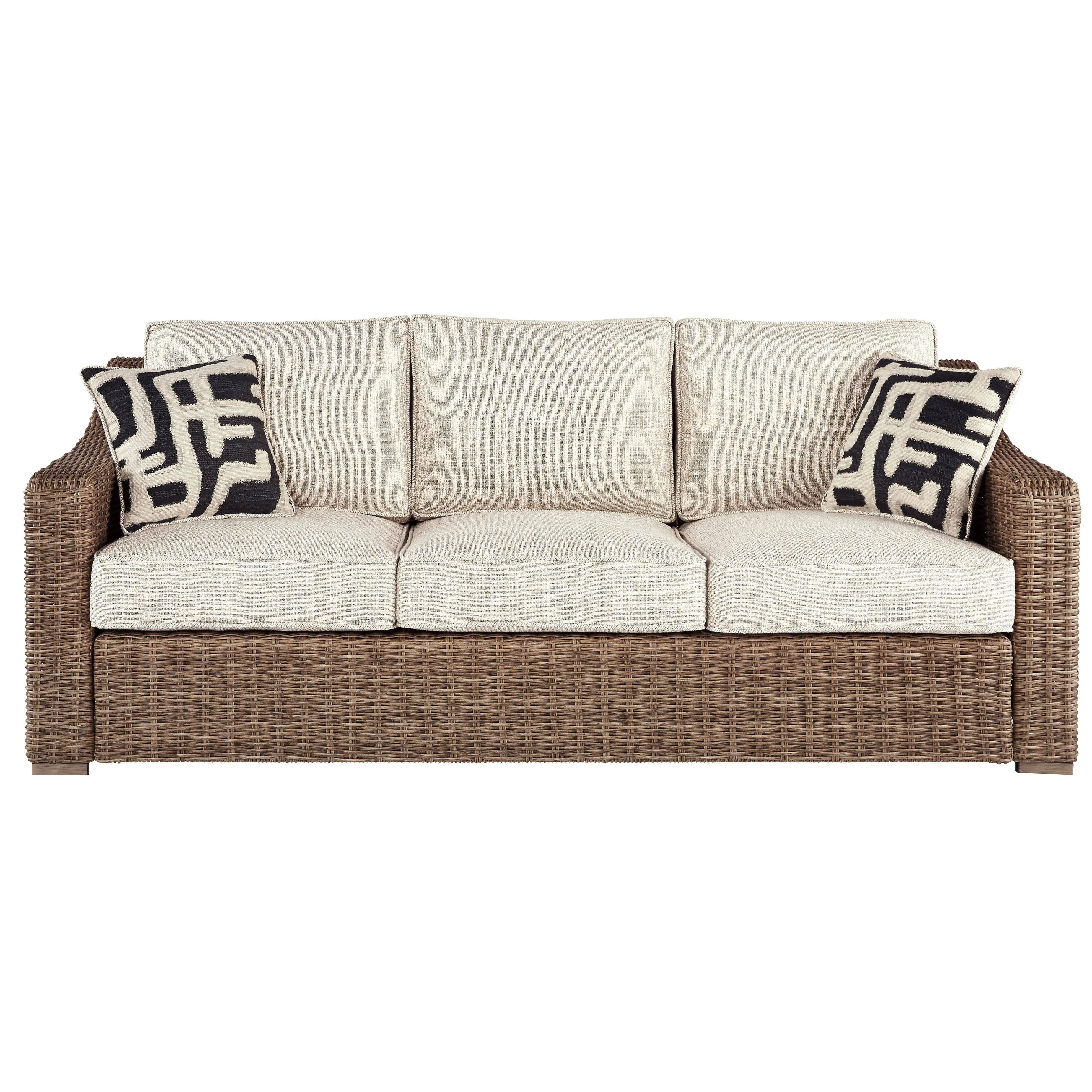 Ashley Beachcroft - Beige - Sofa with Cushion