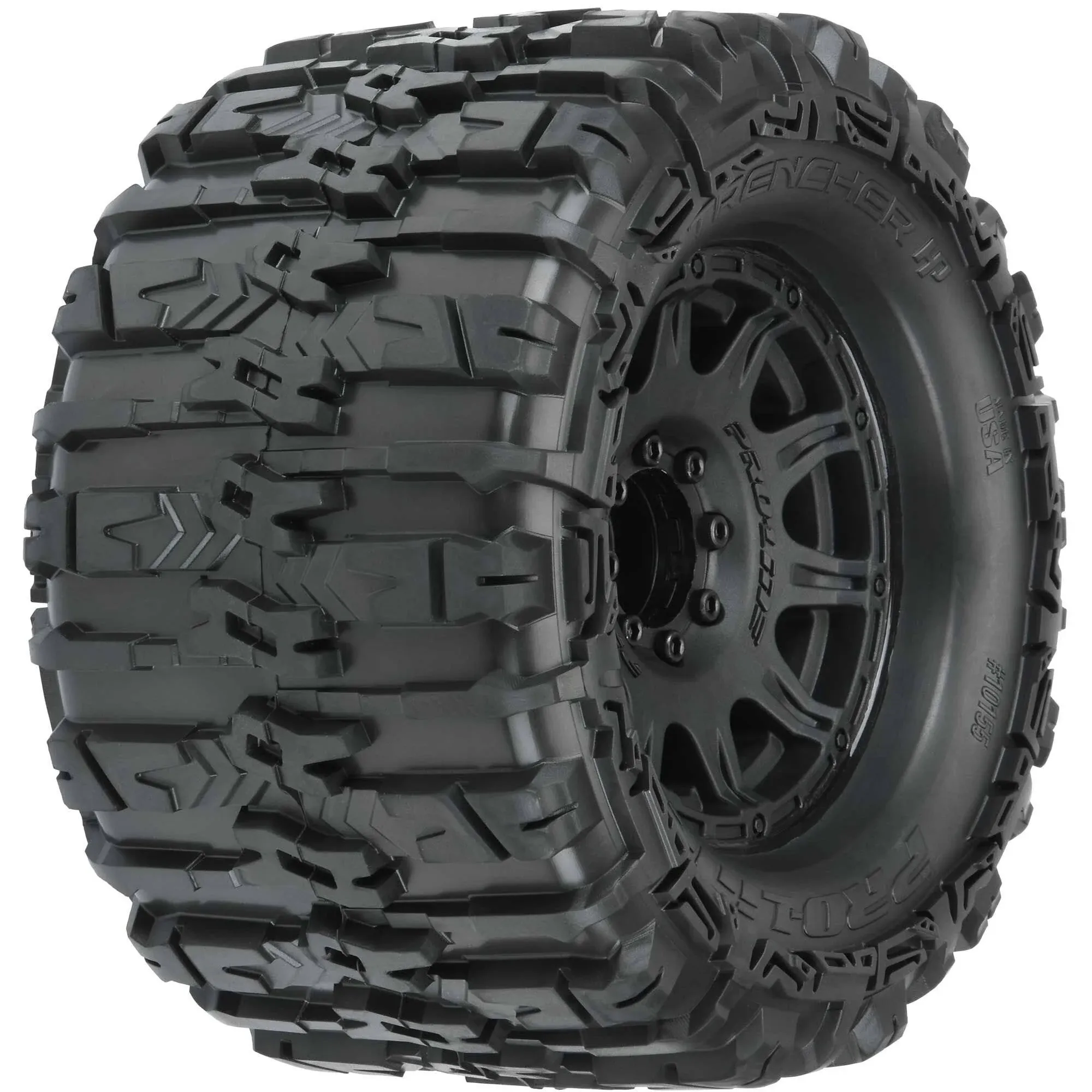 Pro-Line Racing 1/8 Trencher HP Belted 3.8" MT Tires Mounted 17mm Black Raid