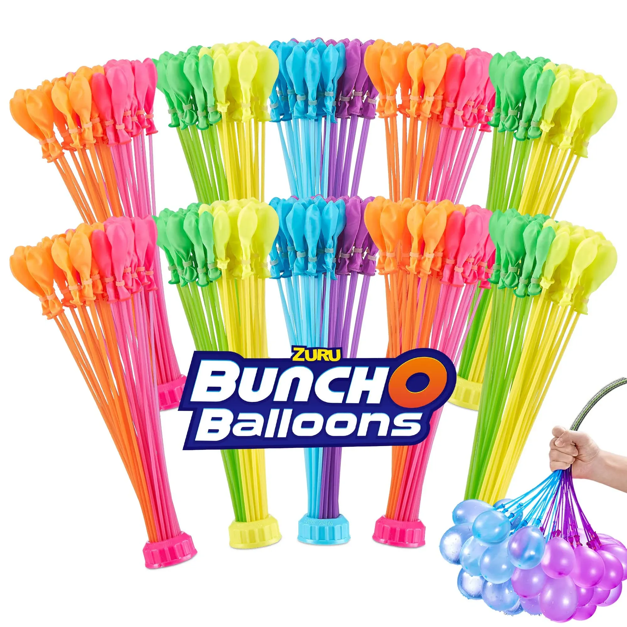 Original Bunch O Balloons Tropical Party 330+ Rapid-Filling Self-Sealing Water Balloons (Exclusive 10 Pack) by Zuru Water Balloon for The Whole Family