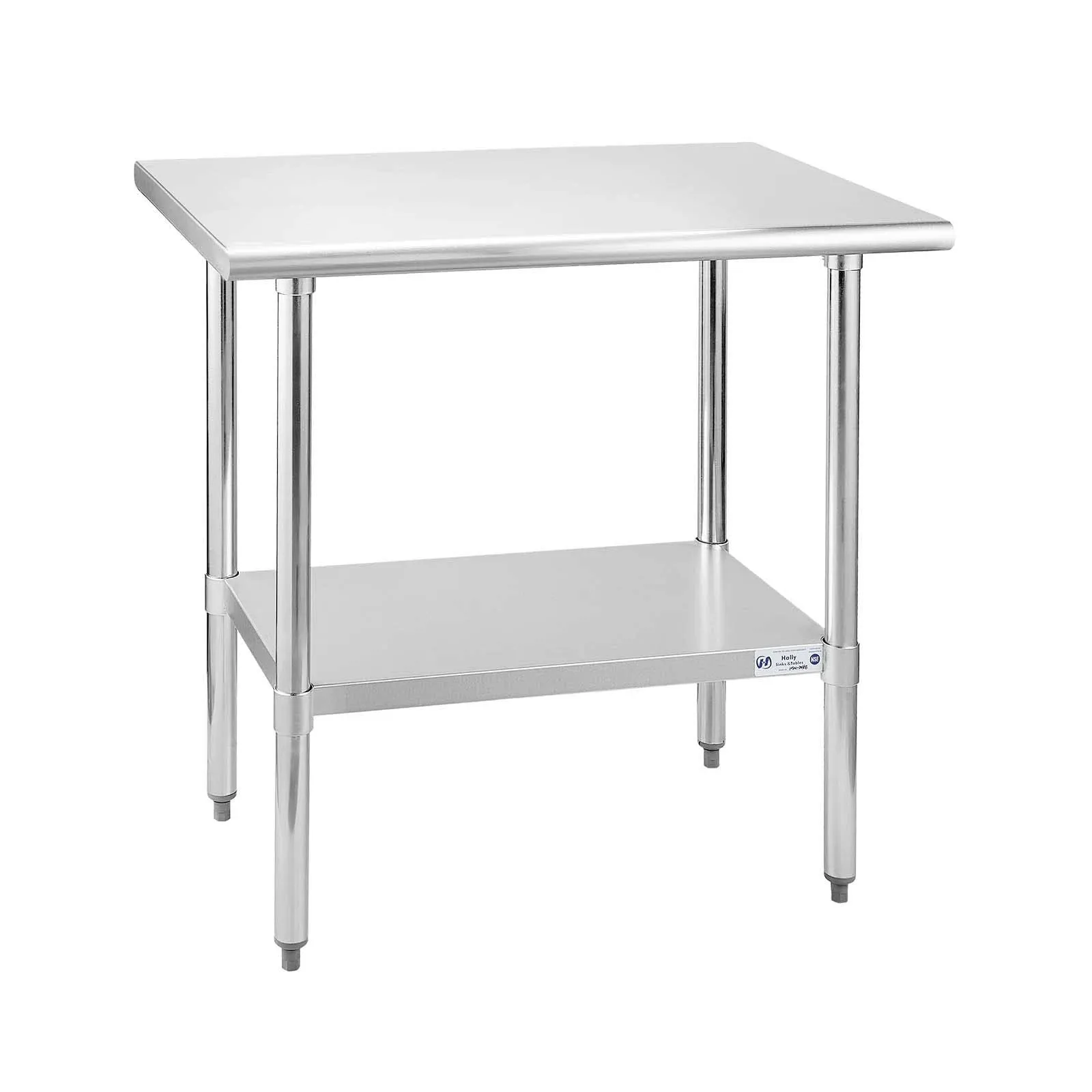 Hally 24x36 Inches NSF Commercial Stainless Steel Prep & Work Table