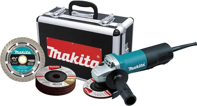 Makita 9557PB Angle Grinder, With Paddle Switch, 4-1/2-In., 7.5-Amp, AC/DC