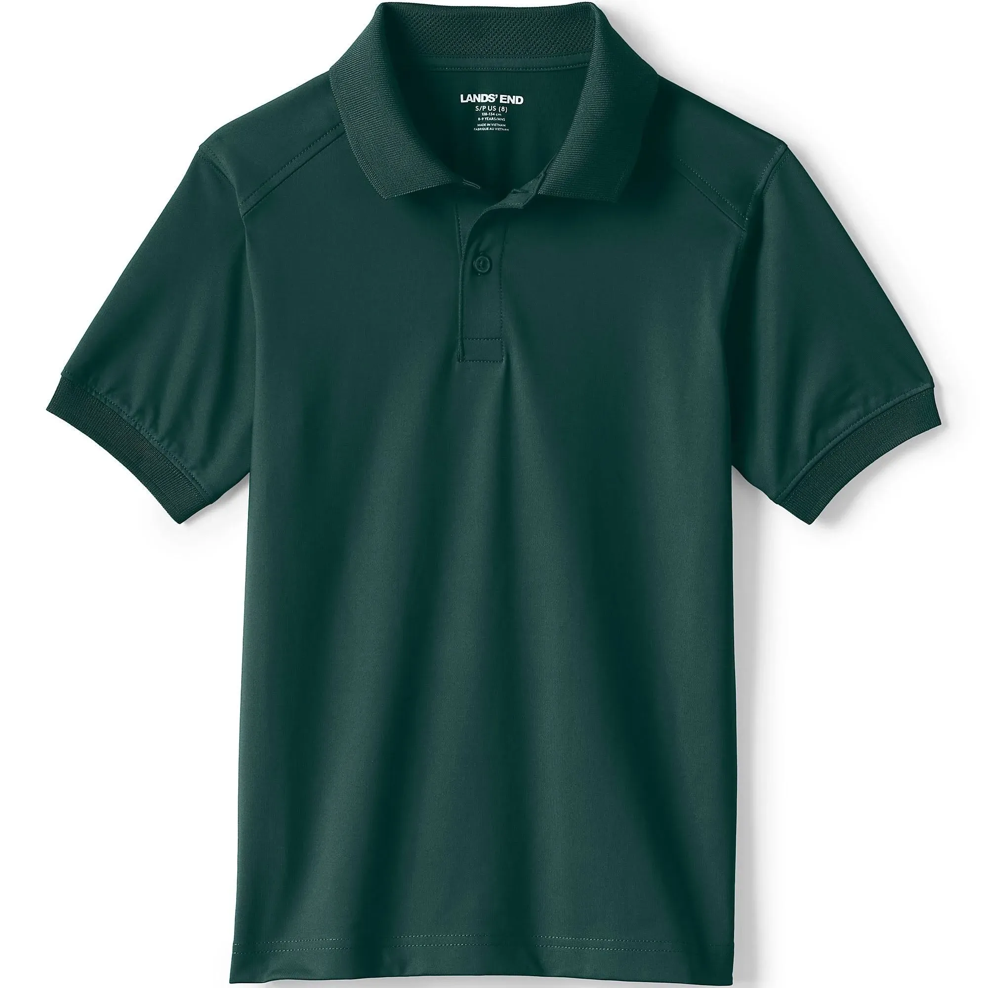 Lands' End Kids Short Sleeve Rapid Dry Polo Shirt