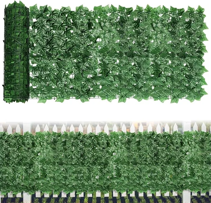 Artifical Ivy Privacy Fence Screen, 47.2X157.5In(5<wbr/>1Sqft) Faux Ivy Vine Leaf Gras