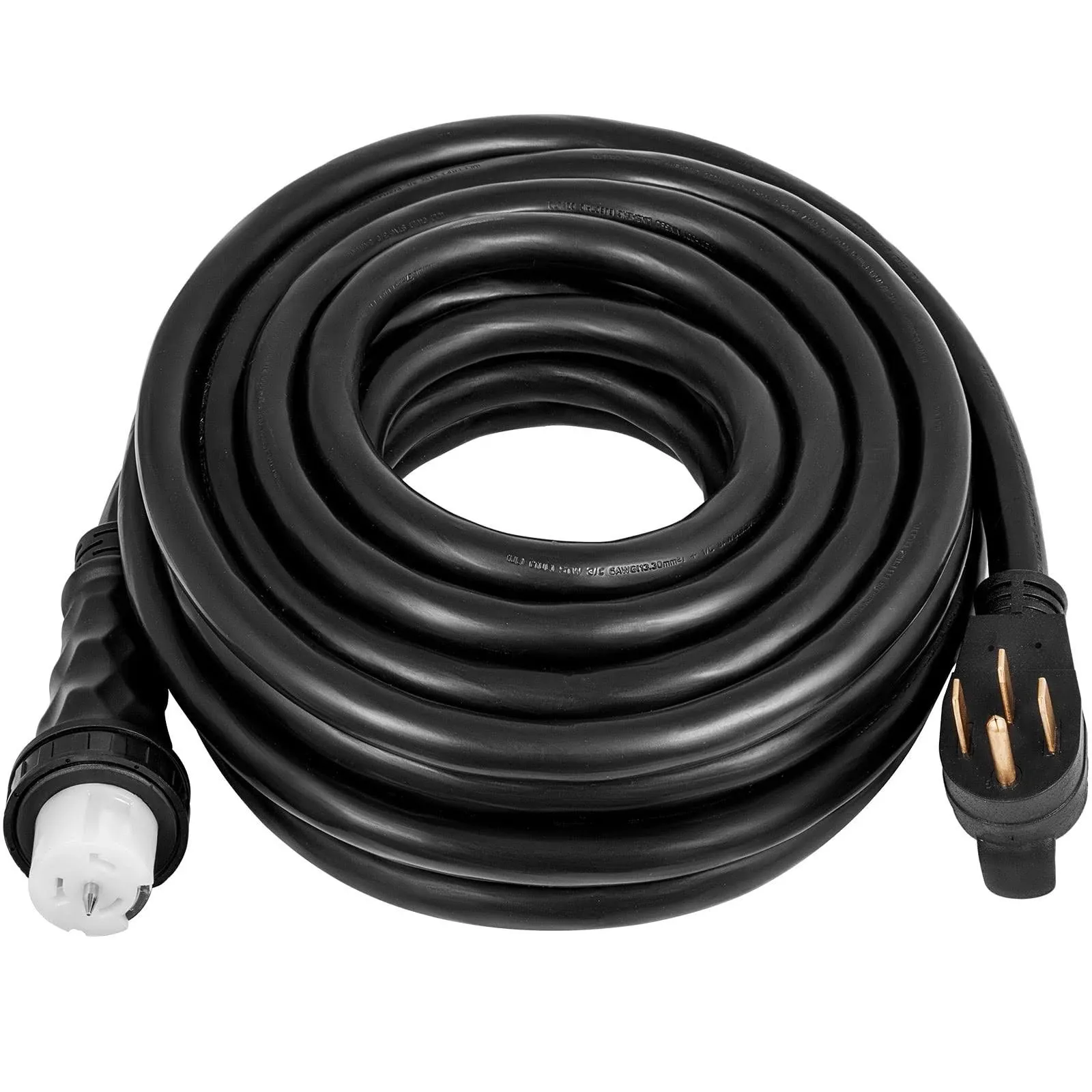 15ft 50 Amp Generator Extension Cord STW 6/3 + 8/1 Generator Cord VEVOR