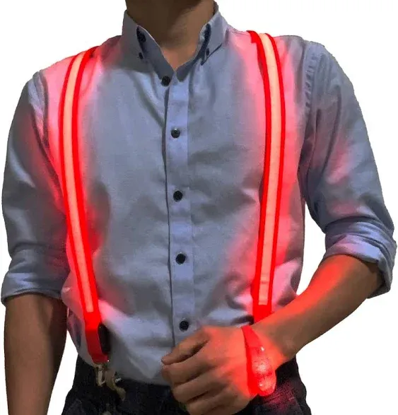 Light Up LED Suspenders