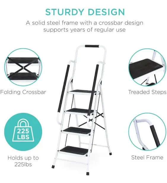 Ackerley 4 - Step Steel Step Ladder WFX Utility