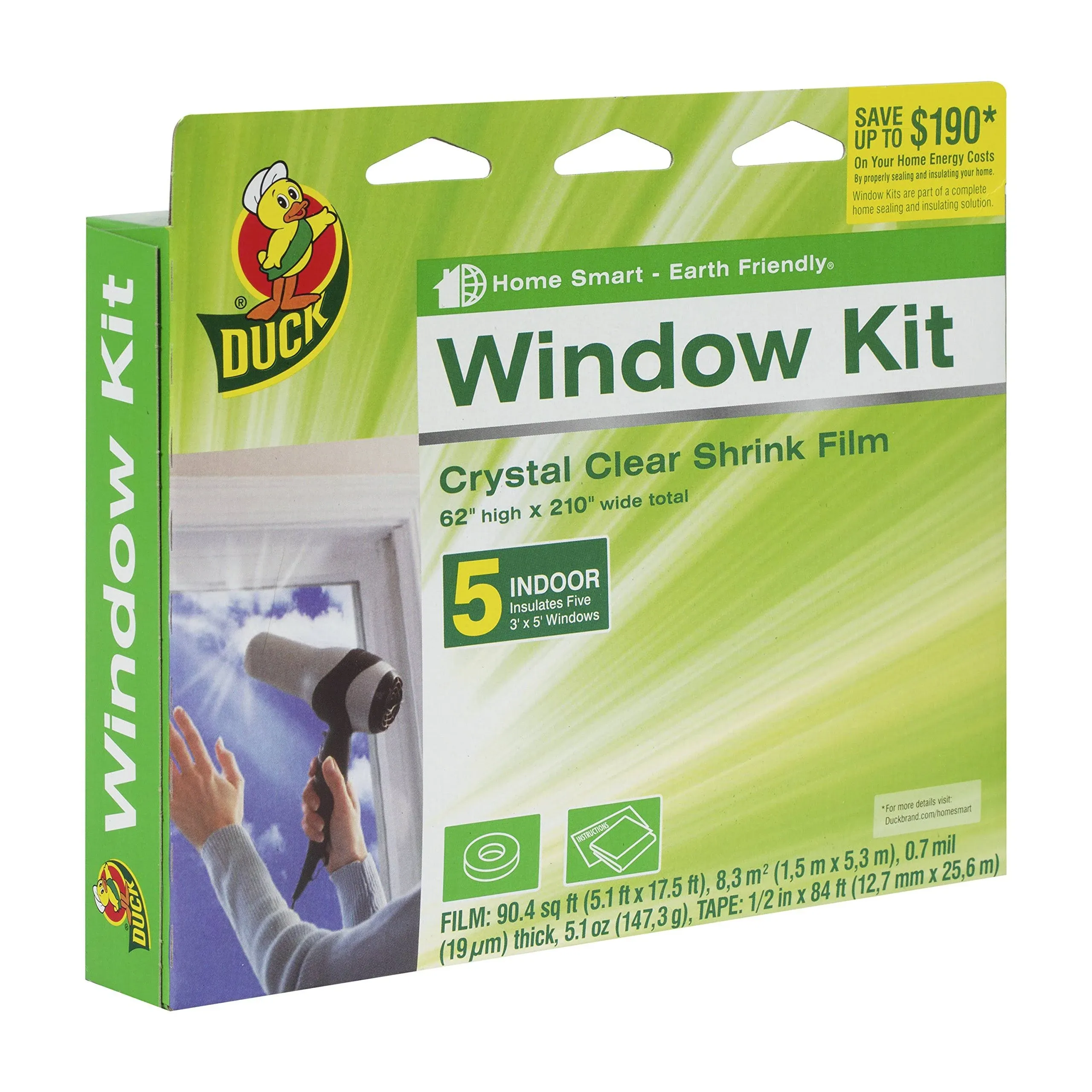 Duck Brand Indoor 10-Window Shrink Film Insulator Kit