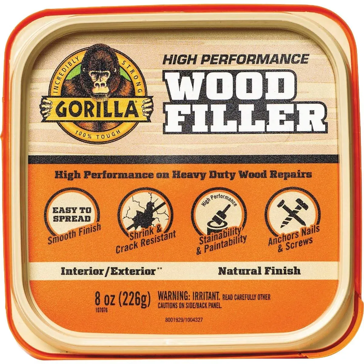 Gorilla - 107084 - Natural Wood Filler 8 oz