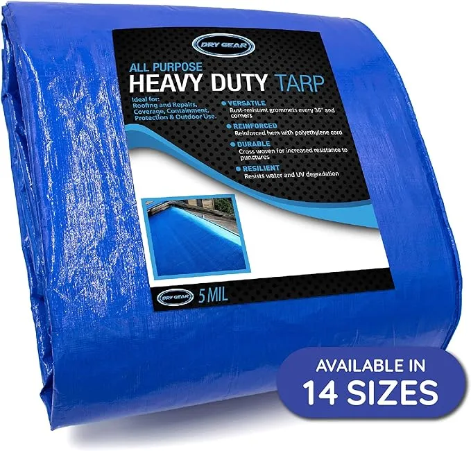 Dry Gear 40' x 60' All Purpose 5 Mil Tarp - New