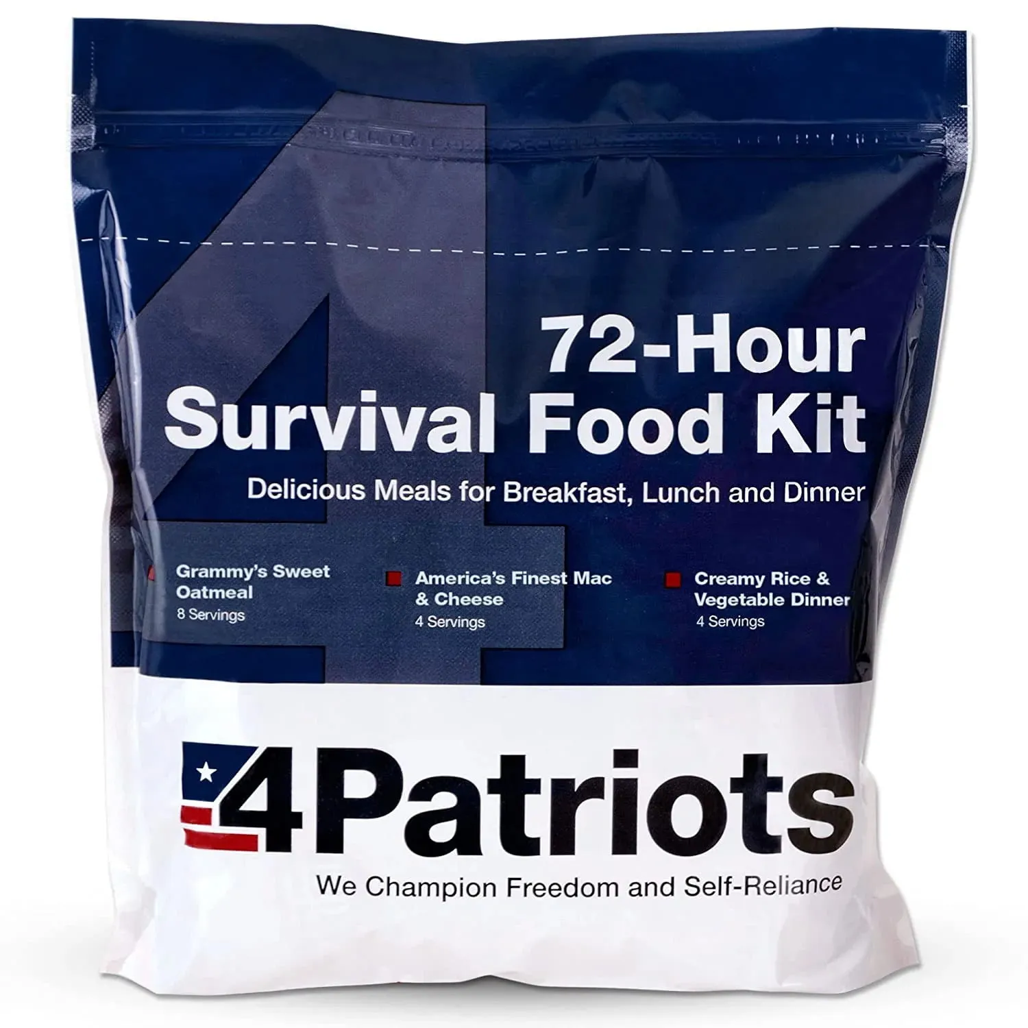 4Patriots 72-Hour Emergency Food Supply Survival Kit Freeze Dried Food