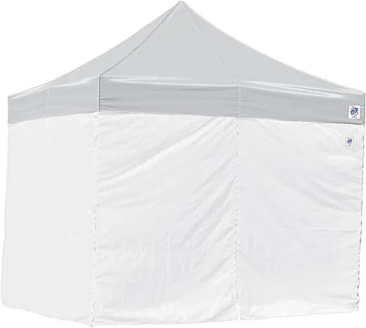 E-Z Up 10' Duralon Canopy Sidewall, Set Of 4, Fits 10' X 10' Straight Leg, White