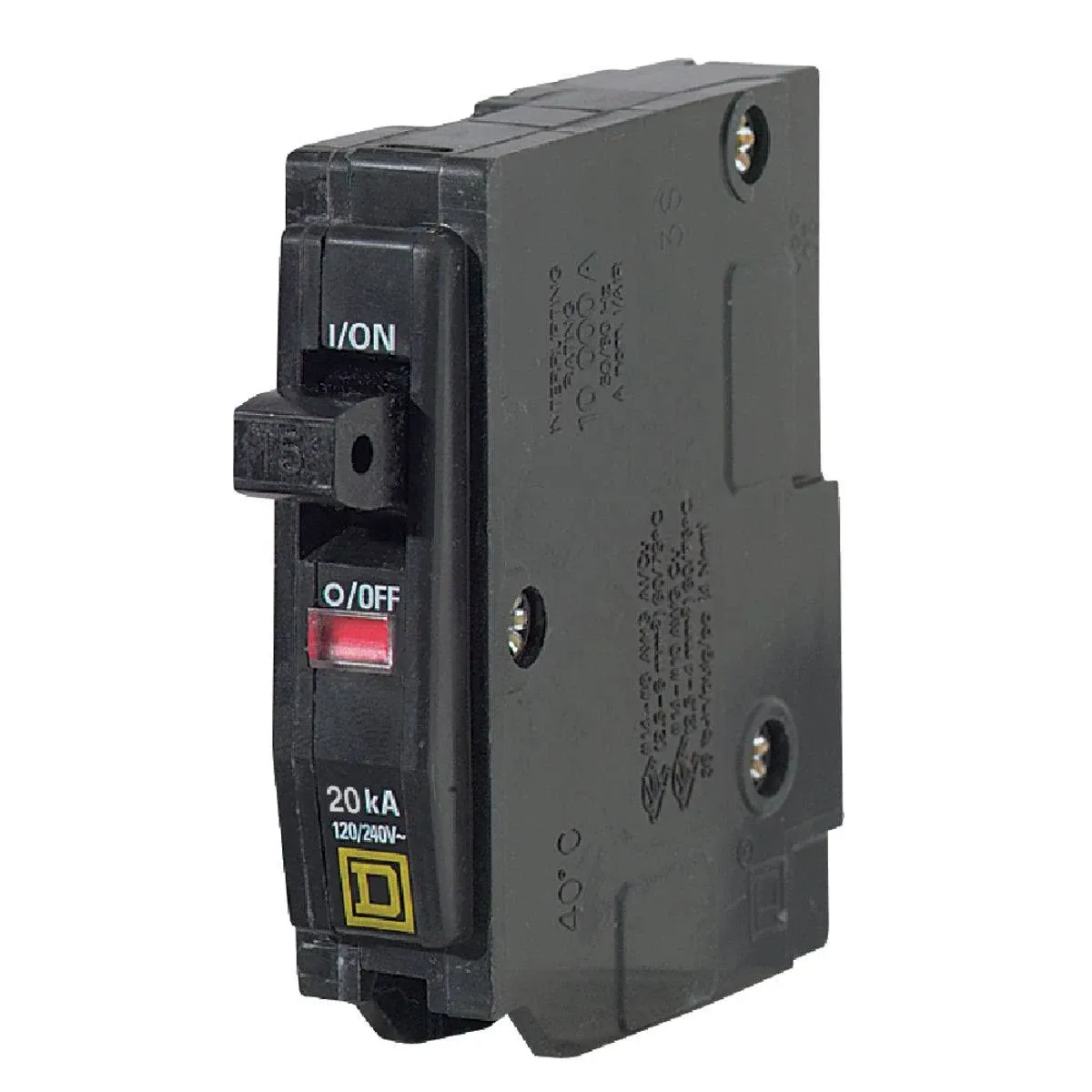 Square D QO120 1 Pole Circuit Breaker