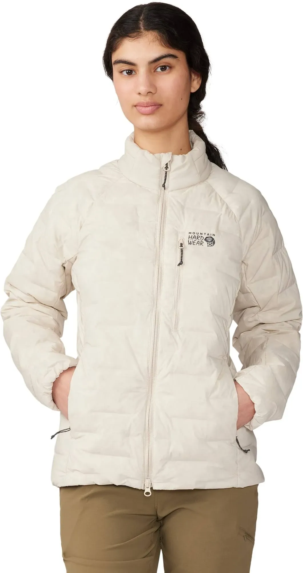 Mountain Hardwear Women's Stretchdown Jacket, Large, Wild Oyster