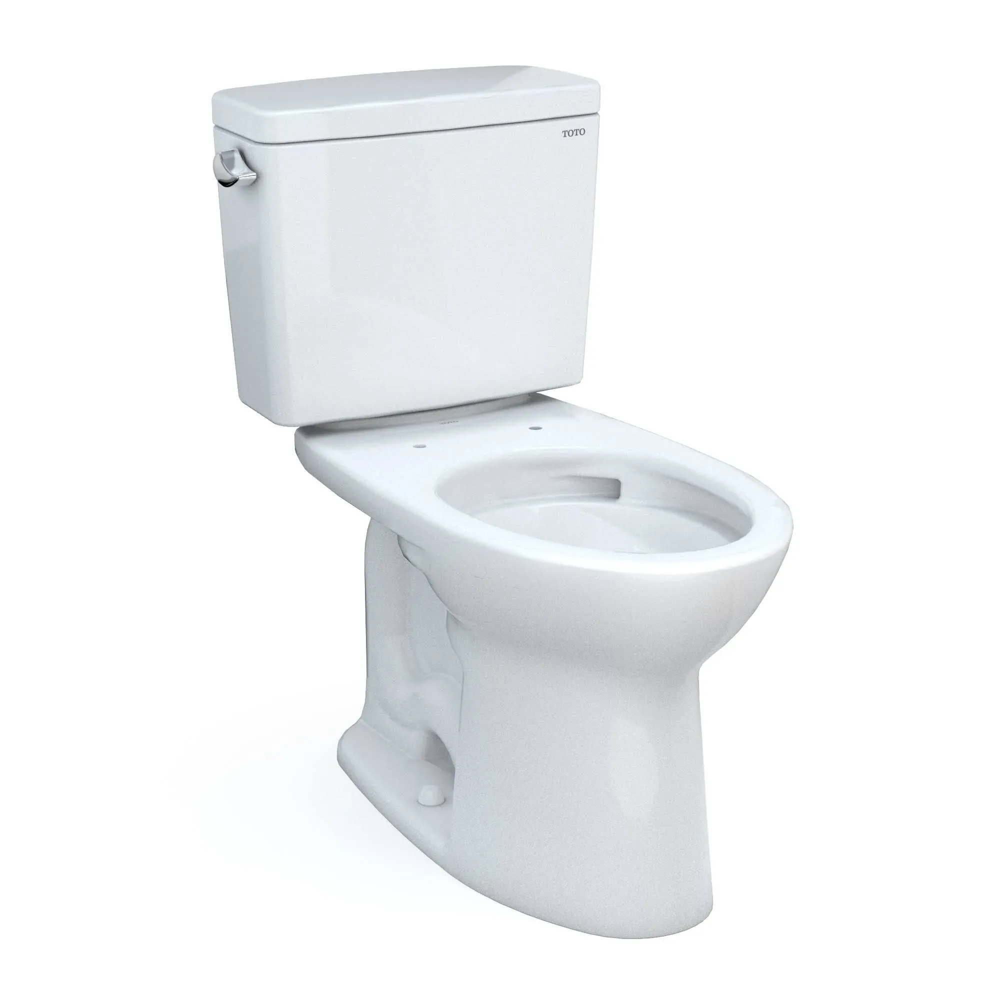 TOTO® Drake® Two-Piece Elongated 1.6 GPF Universal Height TORNADO FLUSH® Toilet with CEFIONTECT®, Cotton White - CST776CSFG#01