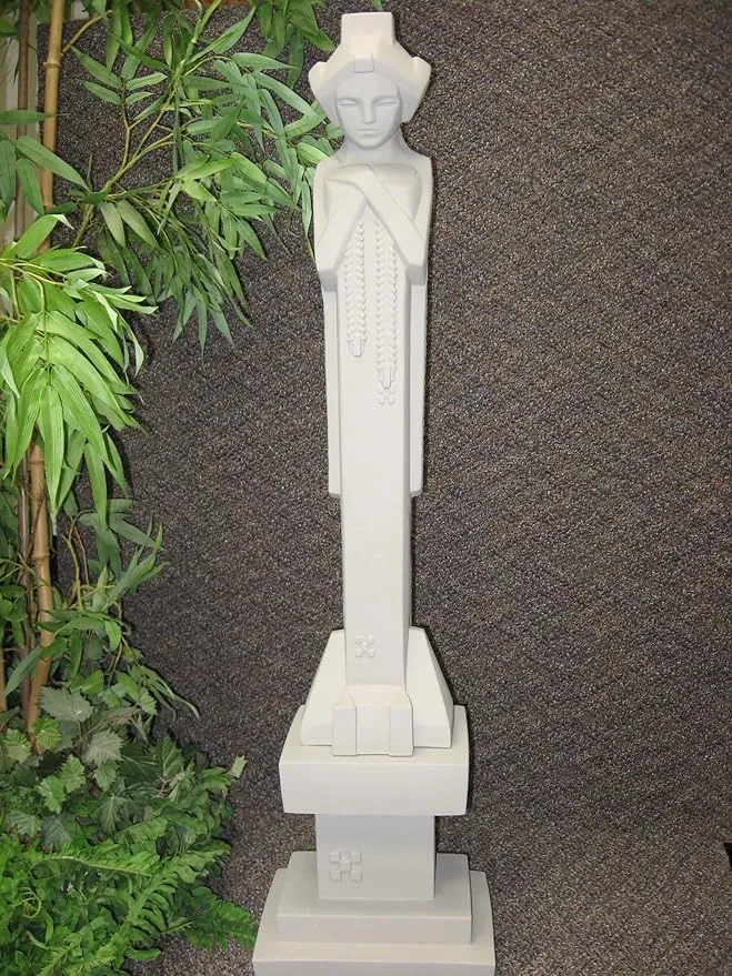 Nichols Bros. Frank Lloyd Wright Sprite Midway Gardens Sculpture and Matching Pedestal