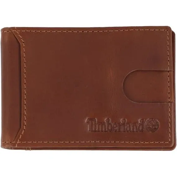 Timberland Men's Slim Leather Front Pocket Credit Card Holder Wallet