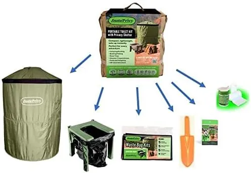 InstaPrivy Portable Toilet Kit