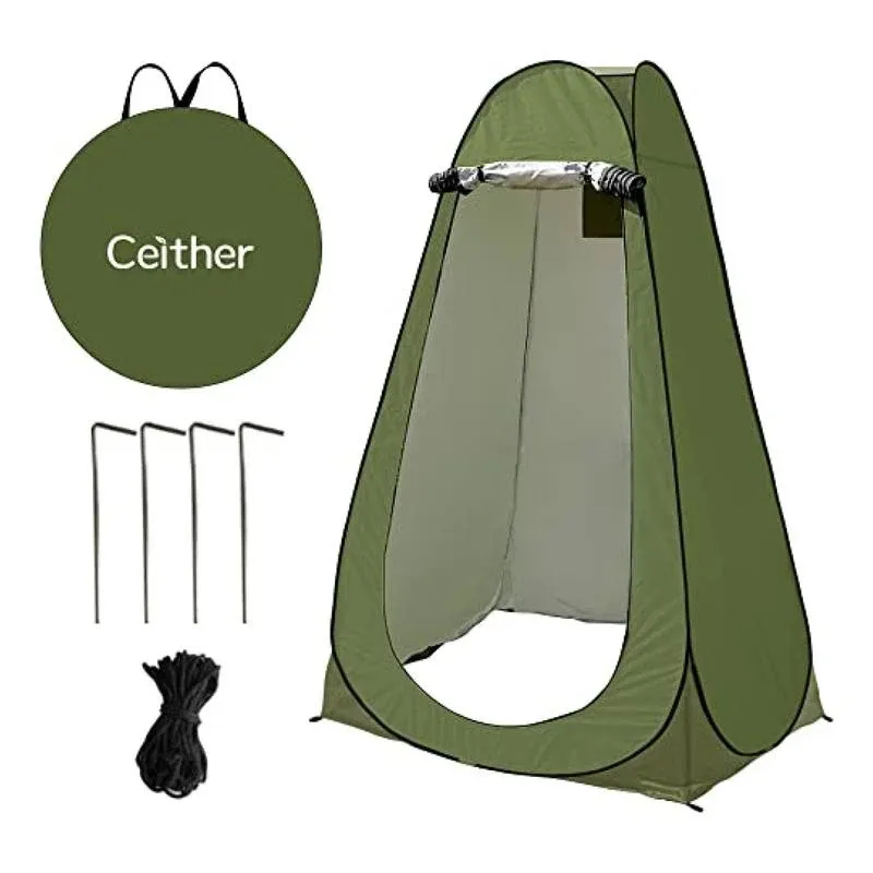 Pop up Privacy Shower Tent Portable Camping Tent Outdoor Toilet Tent Changing Dressing Room Instant Privacy Shelter for Picnic Waterproof Bathroom