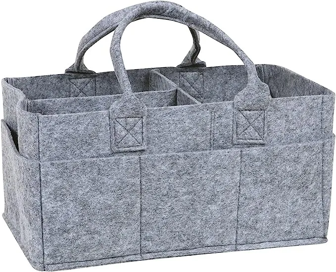 Sammy & Lou Diaper Caddy, Gray