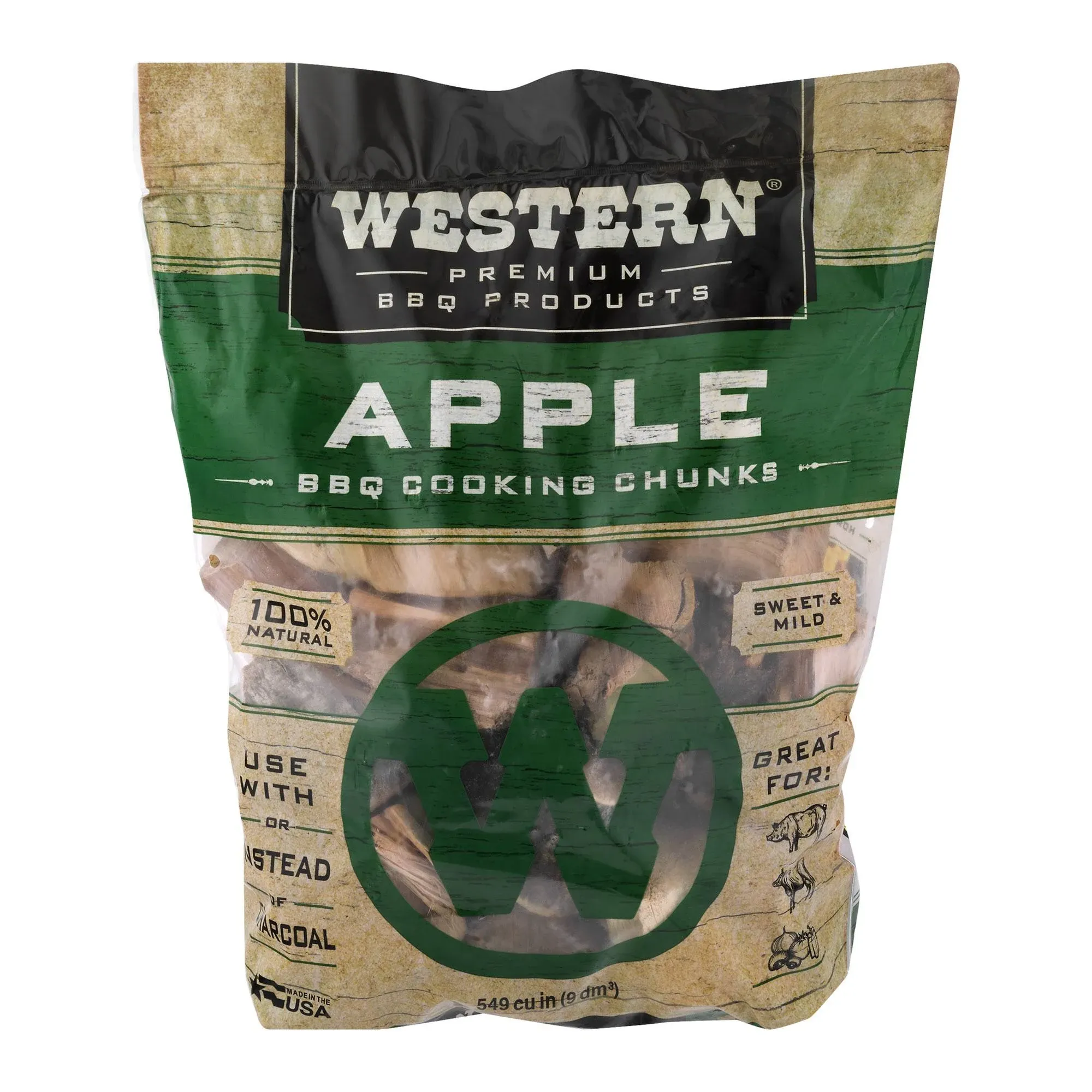 Western Apple BBQ Cooking Chunks