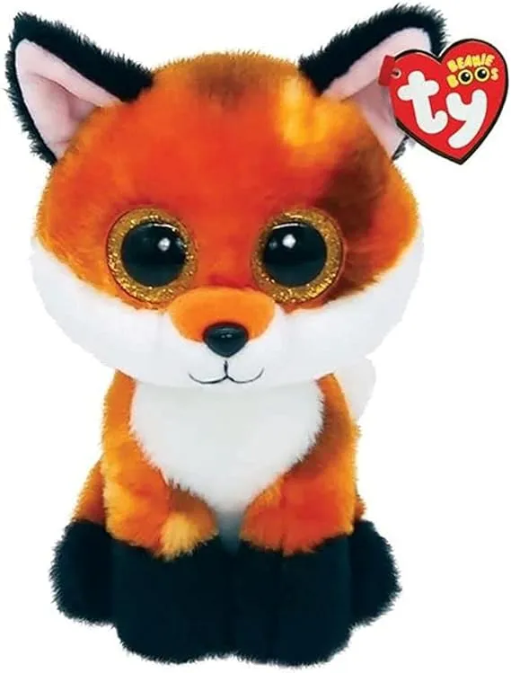 TY Beanie Boo Meadow - Orange Fox - 6"TY Beanie Boo Meadow - Orange Fox - 6"