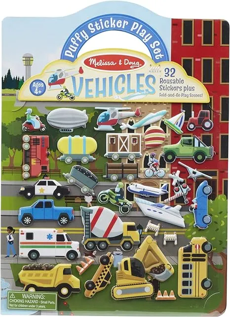 Melissa & Doug : Puffy Sticker Play Set - Vehicles