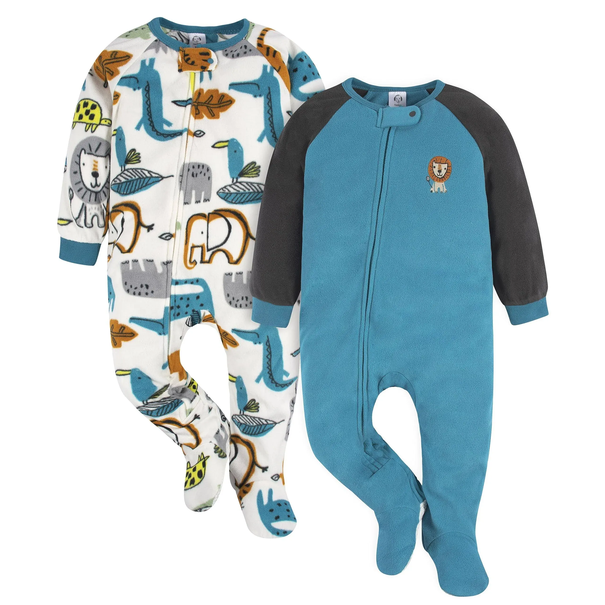 2-Pack Baby &amp; Toddler Boys Lion Fleece Pajamas